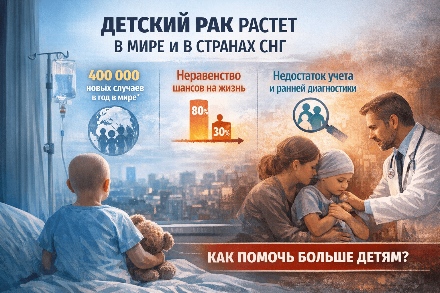 Почему детский рак становится заметнее во всем мире — и что происходит в странах СНГ